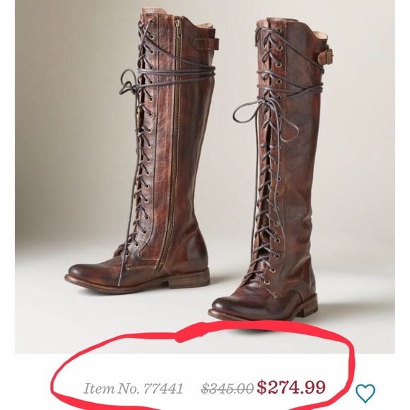 🆕 BED STU | Della Lace Up Tall Boots - Picture 8 of 8